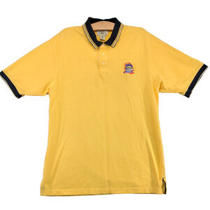 NCAA Men's 2000 Final Four Indianapolis Polo Shirt Yellow Medium Vintage Logo